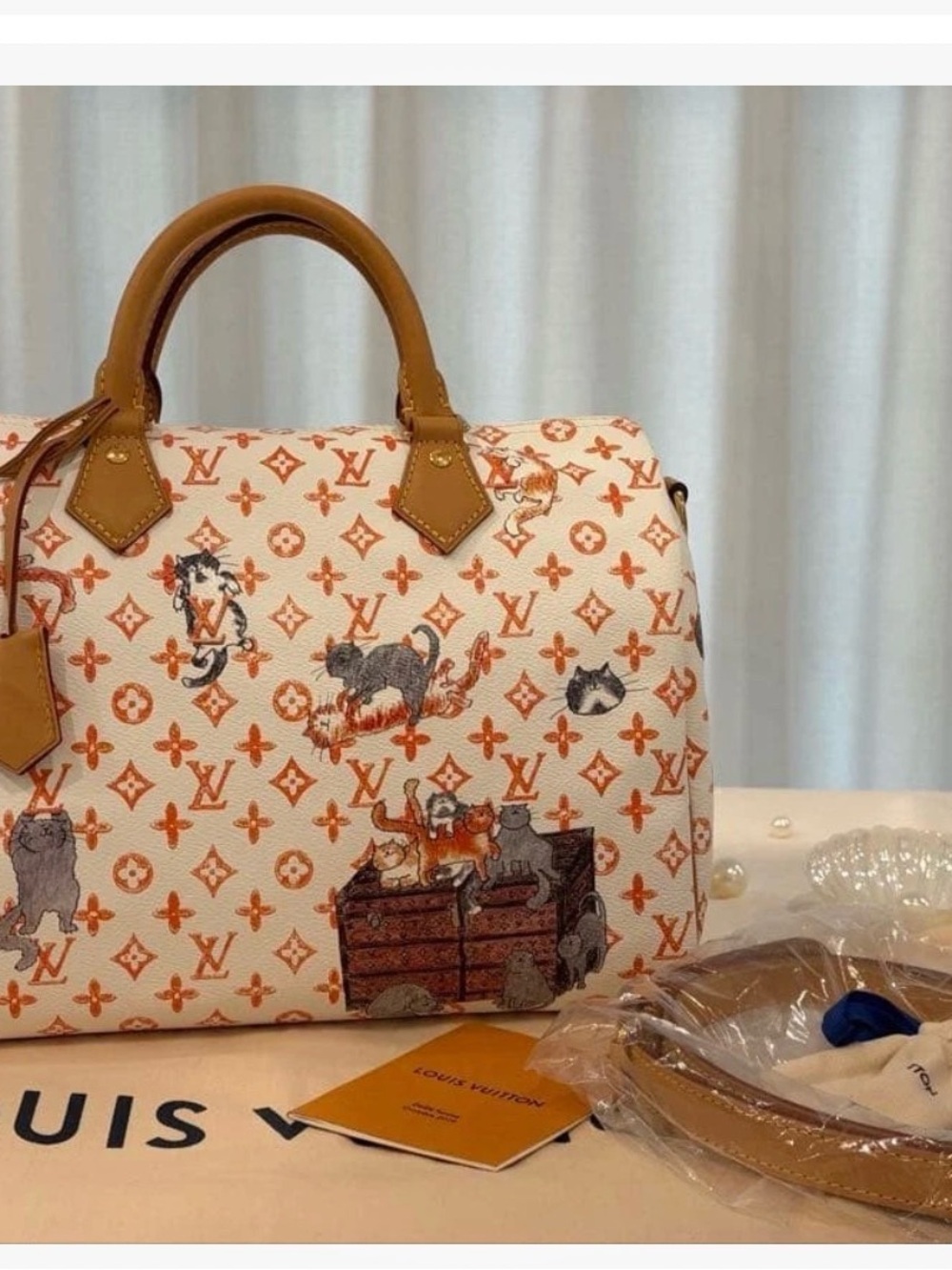 Louis Vuitton x Grace Coddington Catogram, Speedy 30 NWOT! Rare Find!